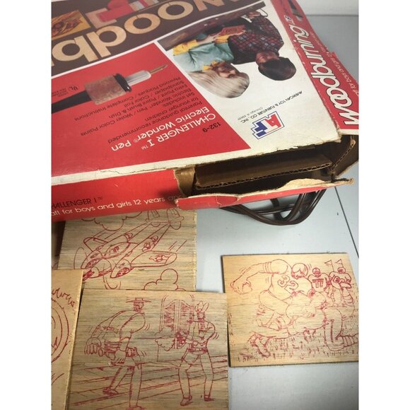 American Toy Wood Burning CHALLENGER I ELECTRIC Wonder Pen W132 Vintage - Picture 9 of 12